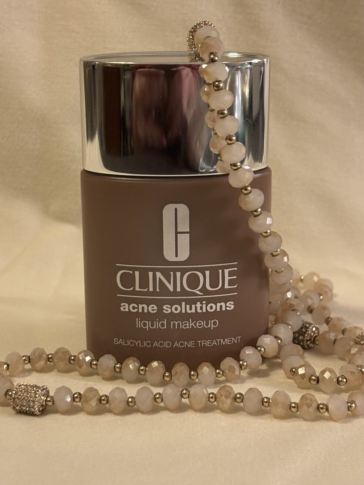 Clinique Acne Solutions Liquid Foundation WN 122 CLOVE (D) 1 oz. ~NEW~