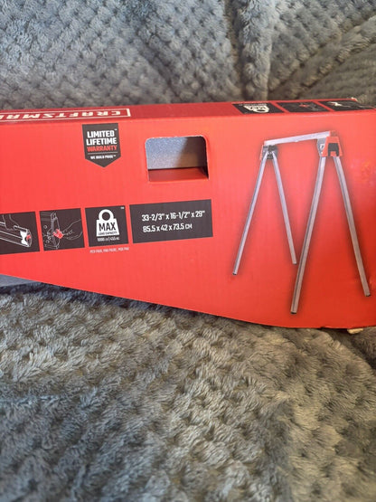 CRAFTSMAN Metal Sawhorses, Folding (‎CMST11154), Set of 2, New in Box