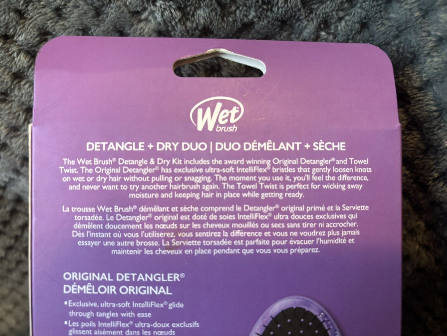 Wet Brush Detangle and Dry Duo, Ltd Edition, Lavender Marble Design ~New in Box~