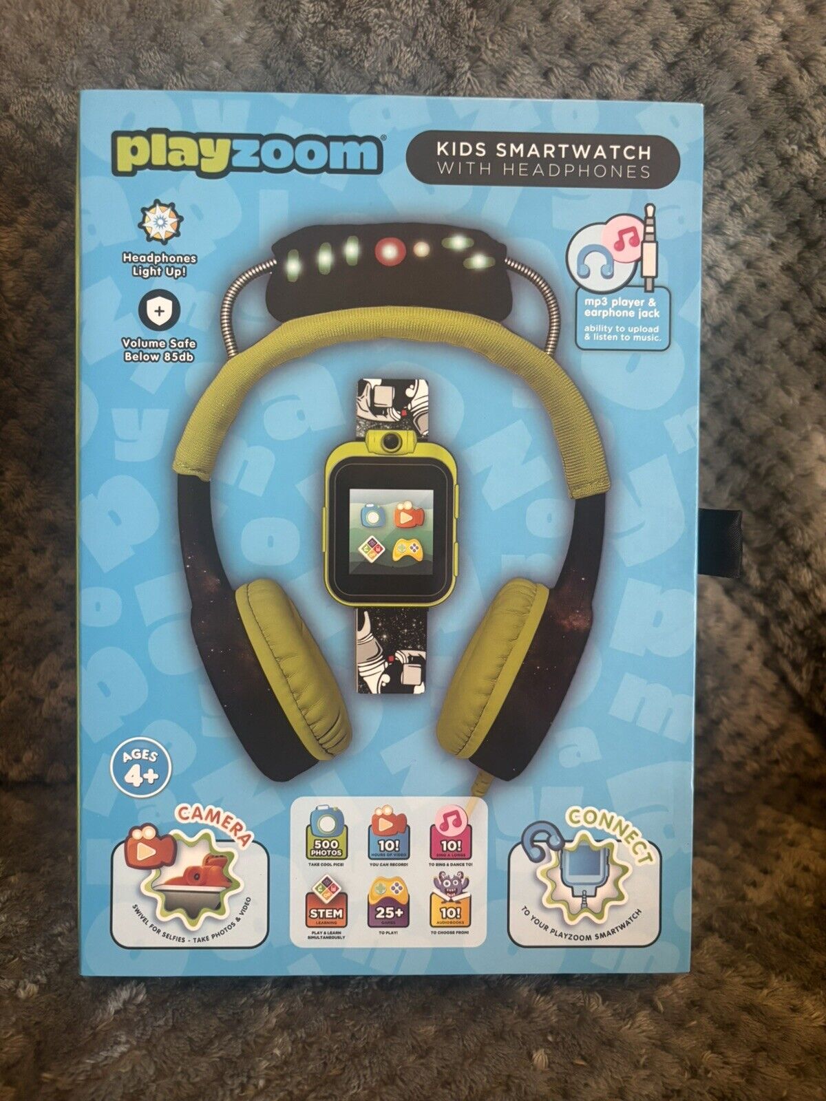 PlayZoom Kids Smartwatch with Headphones Green Astronaut