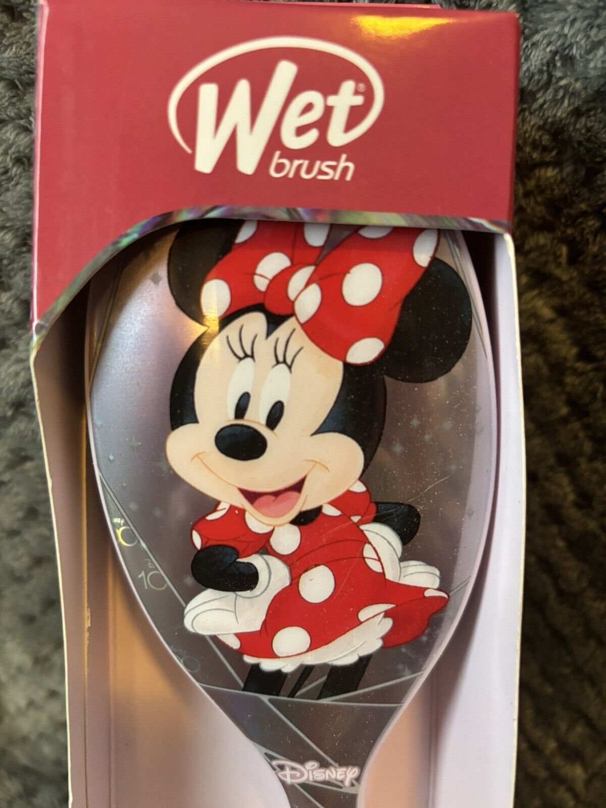 Minnie Mouse Disney 100 Wet Brush Original Detangler Ltd Edition ~New in Box~