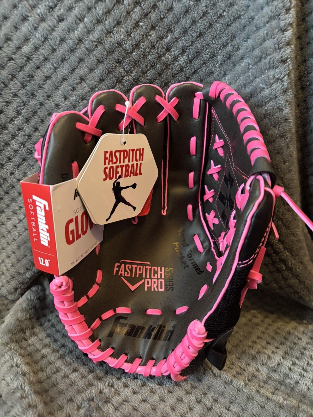 Franklin 22321-12" Fastpitch Pro Series Pink Softball Glove RHT Hand Throw NEW!!