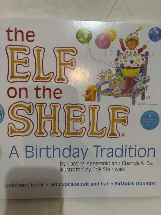 ELF ON THE SHELF BIRTHDAY Book and Elf Costume BRAND NEW UNOPENED