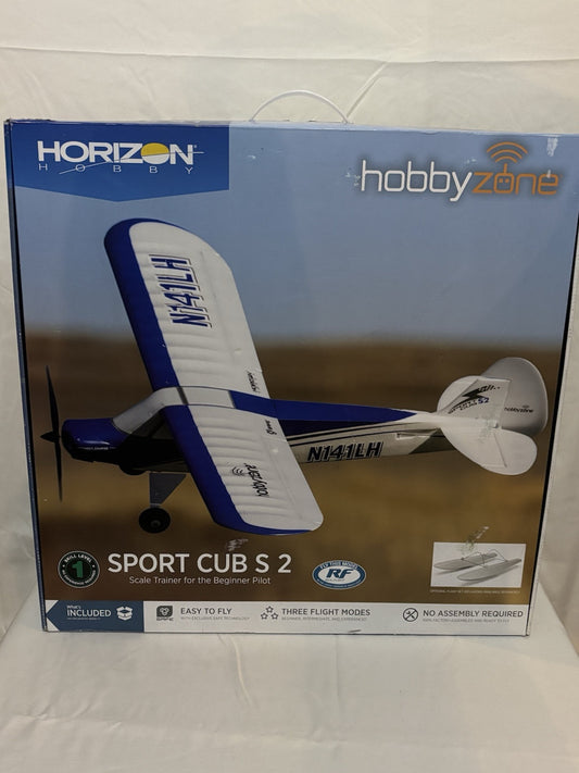 Hobby Zone Sport Cub S RC Airplane, Ready to Fly, 24.3"x16.3", Blue/White ~NEW~