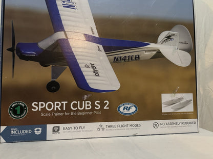 Hobby Zone Sport Cub S RC Airplane, Ready to Fly, 24.3"x16.3", Blue/White ~NEW~