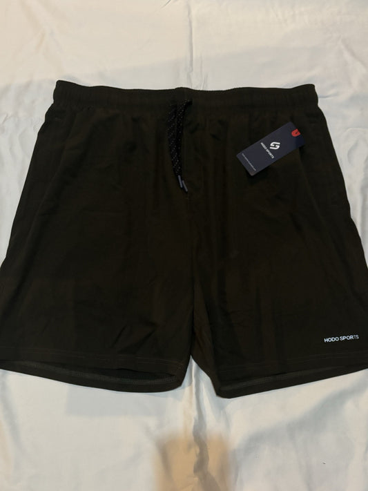 Hodo Sports Dark Green Drawstring Athletic Shorts Mens Size XXL, New With Tags