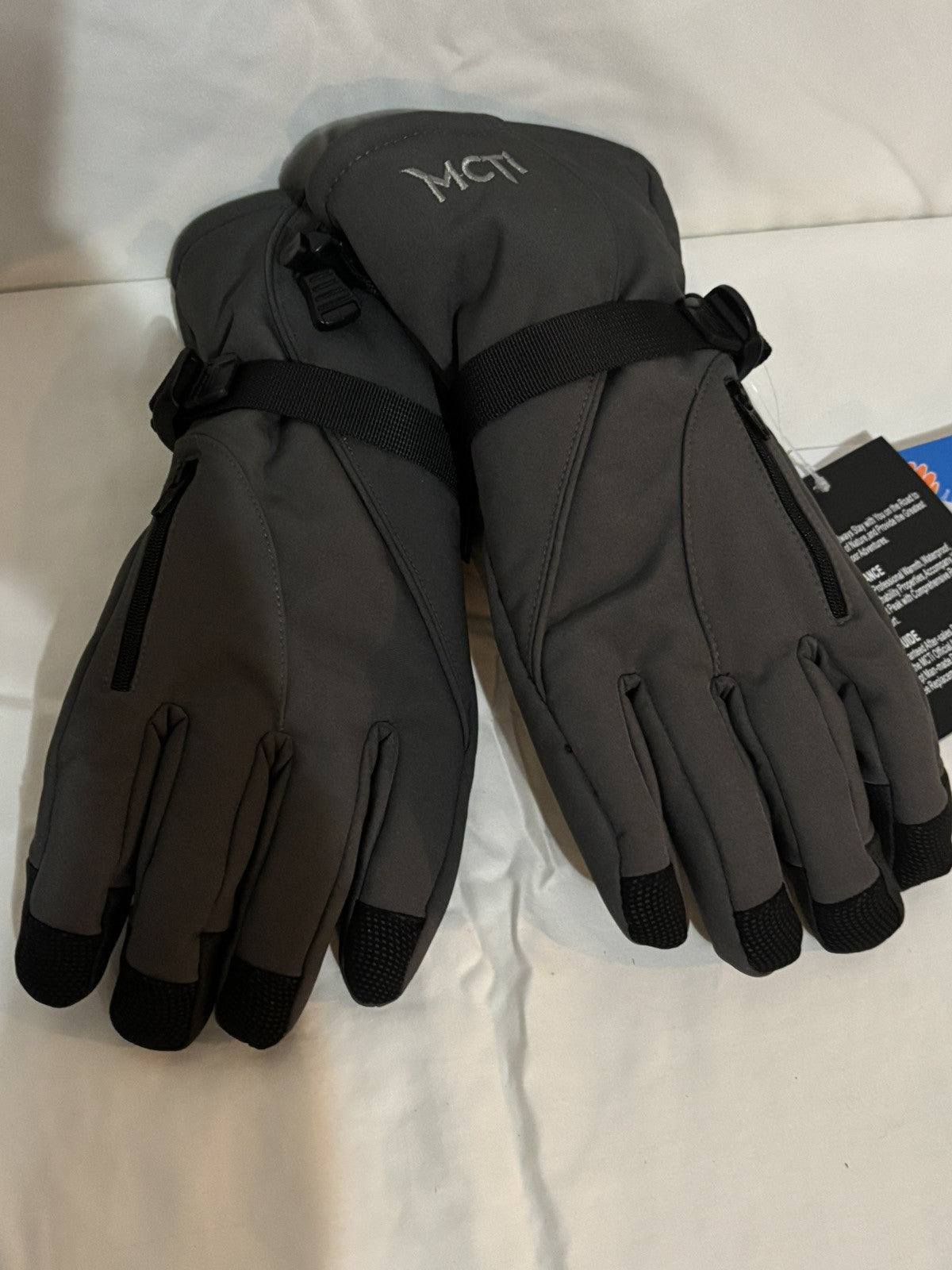 FAN-TEX Insulated Gloves Unisex, Size Medium, Black/Grey, Waterproof, ~NWT~